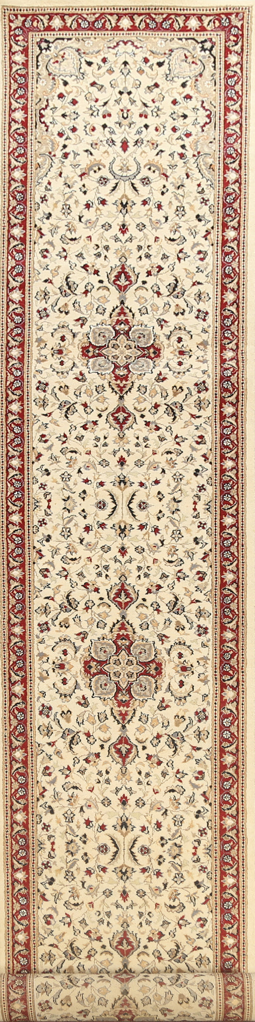 Vegetable Dye Floral Royal Tabriz Oriental Runner Rug 3x20