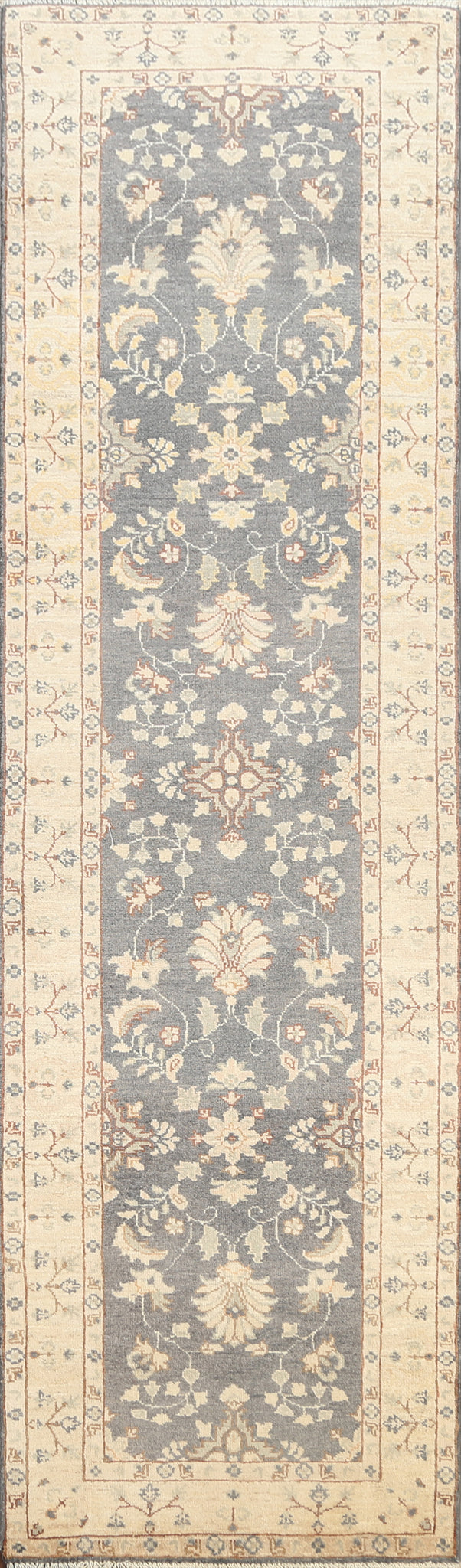 Vegetable Dye Floral Ziegler Oriental Runner Rug 3x10