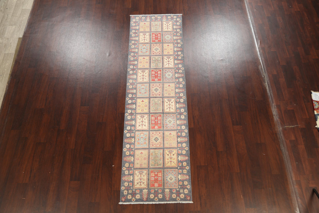 Garden Design Kazak Oriental Runner Rug 3x10