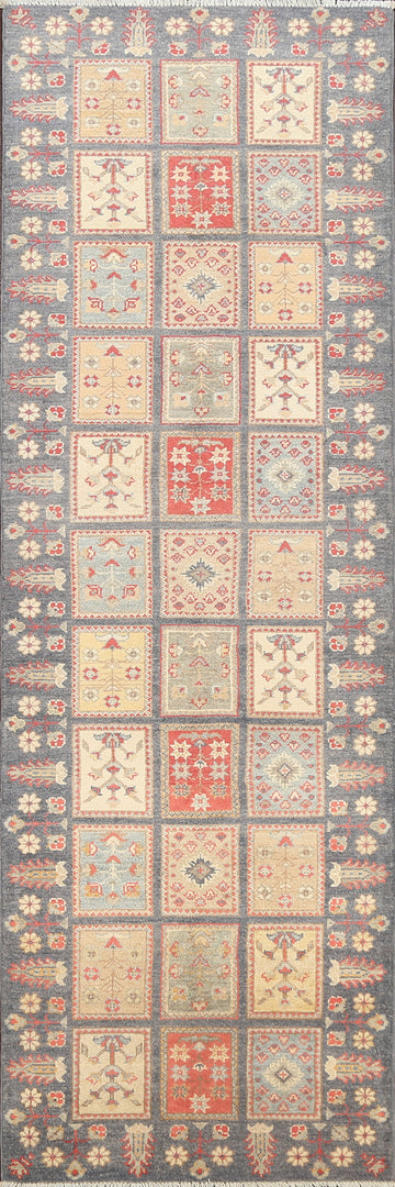 Garden Design Kazak Oriental Runner Rug 3x10