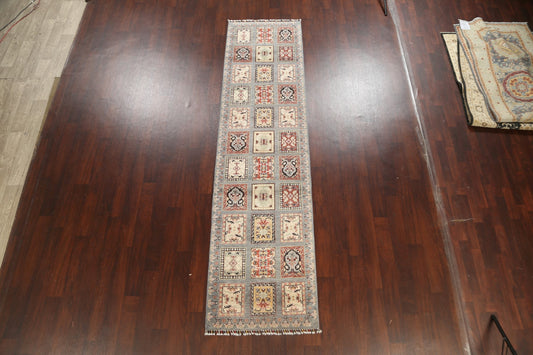 Garden Design Kazak Oriental Runner Rug 3x11