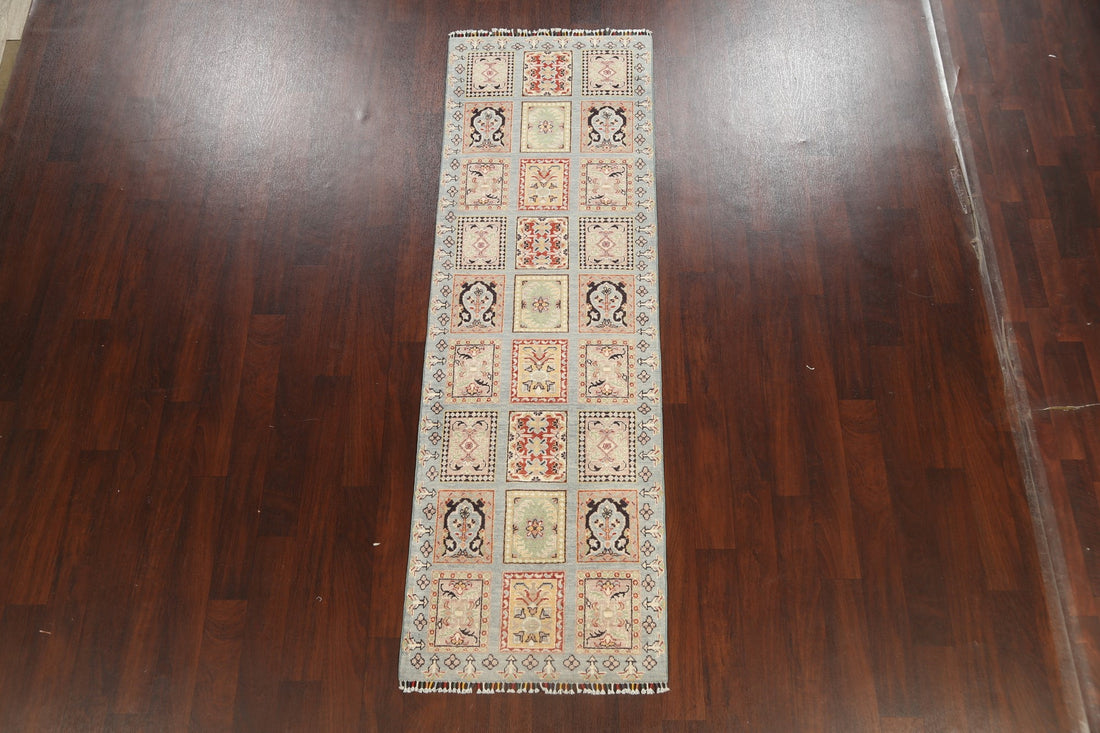 Garden Design Kazak Oriental Runner Rug 3x8