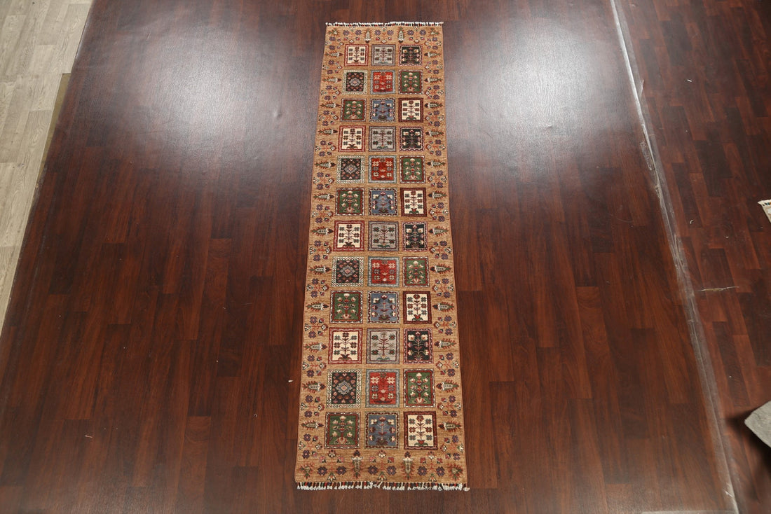 Garden Design Kazak Oriental Runner Rug 3x10