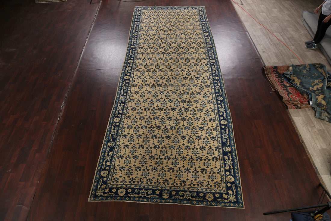 Pre-1900 Antique Vegetable Dye Peking Oriental Runner Rug 6x17