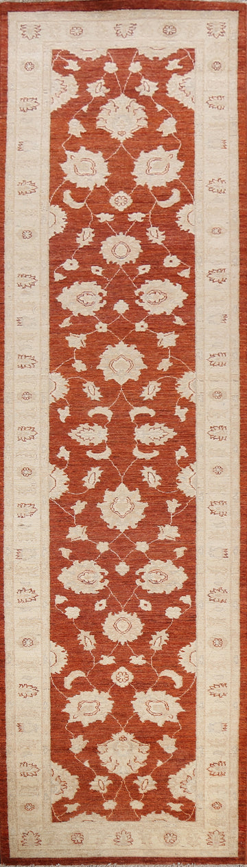 Vegetable Dye Floral Peshawar Chobi Oriental Runner Rug 3x12