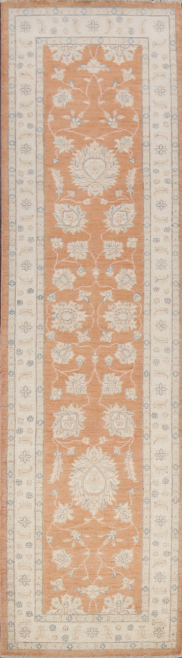 Vegetable Dye Peshawar Chobi Oriental Runner Rug 3x11