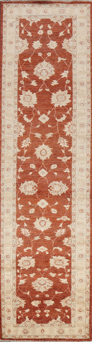 Vegetable Dye Peshawar Chobi Oriental Runner Rug 3x11