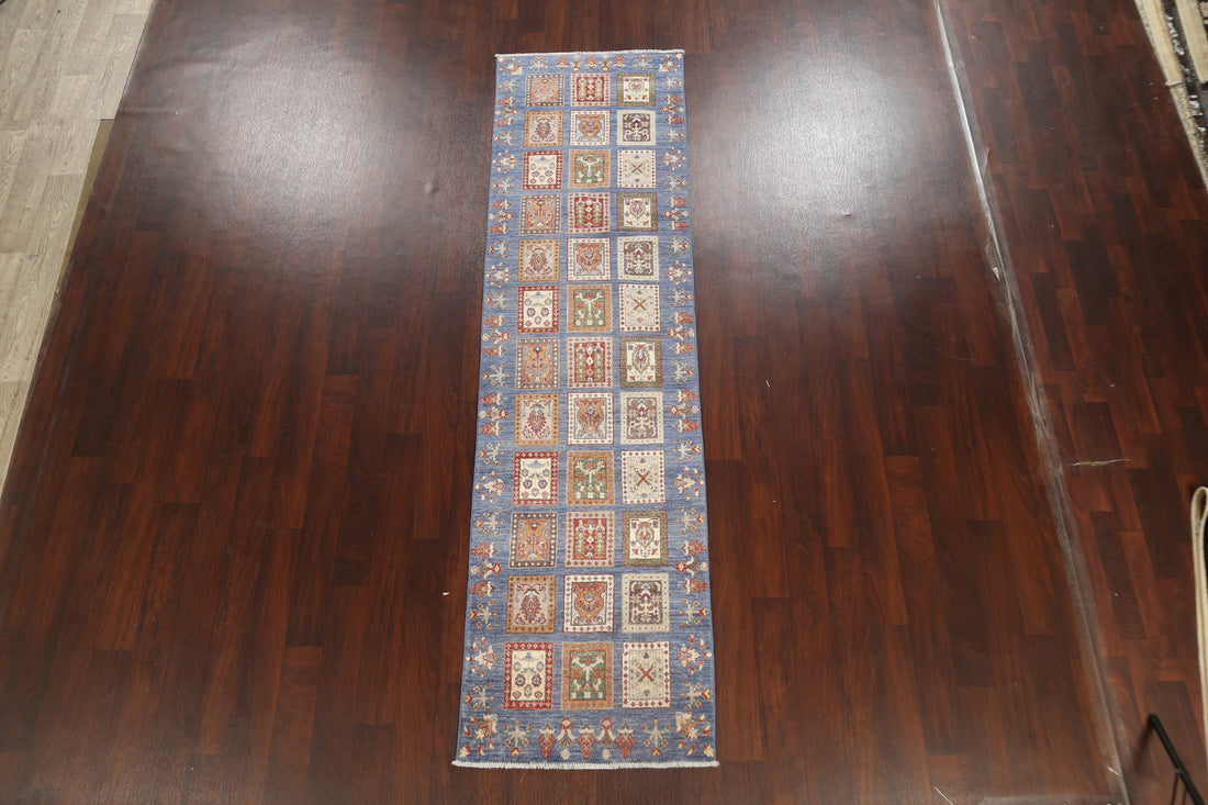 Garden Design Kazak Oriental Runner Rug 3x10