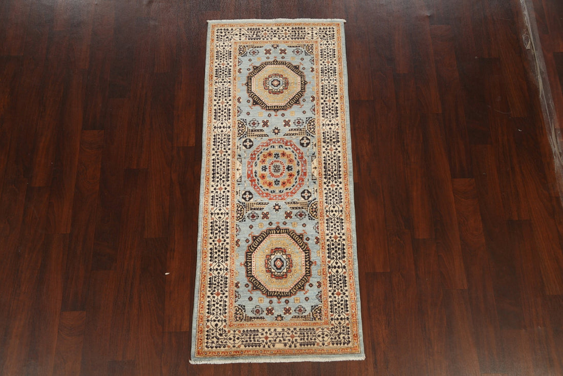 Geometric Mamluk Oriental Area Rug 3x6