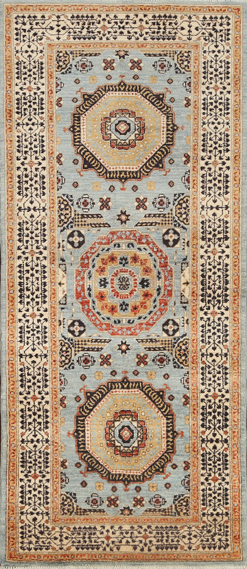 Geometric Mamluk Oriental Area Rug 3x6