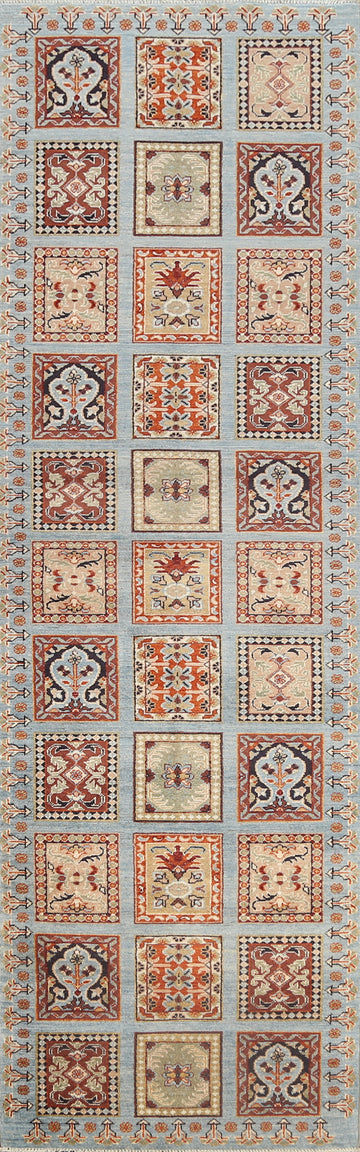 Garden Design Kazak Oriental Runner Rug 3x10