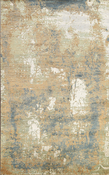 Artistic Modern Abstract Oriental Area Rug 6x9