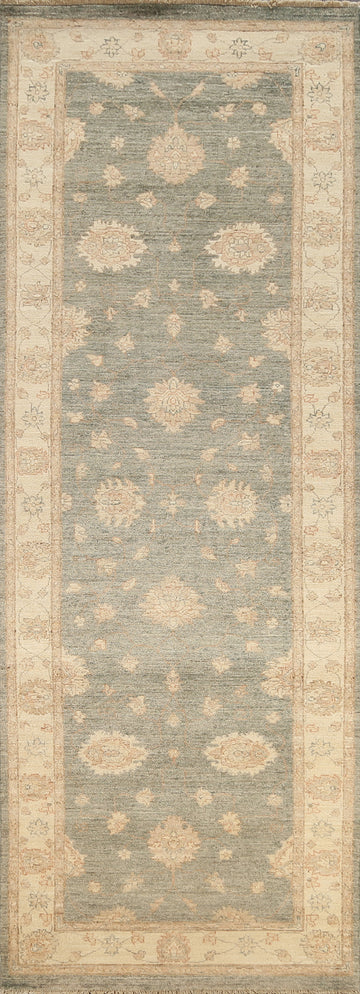 Vegetable Dye Peshawar Chobi Oriental Runner Rug 3x10