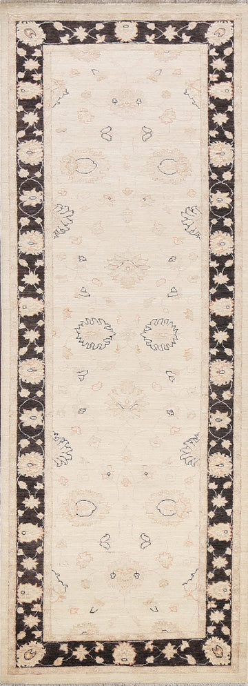 Vegetable Dye Peshawar Chobi Oriental Runner Rug 3x10