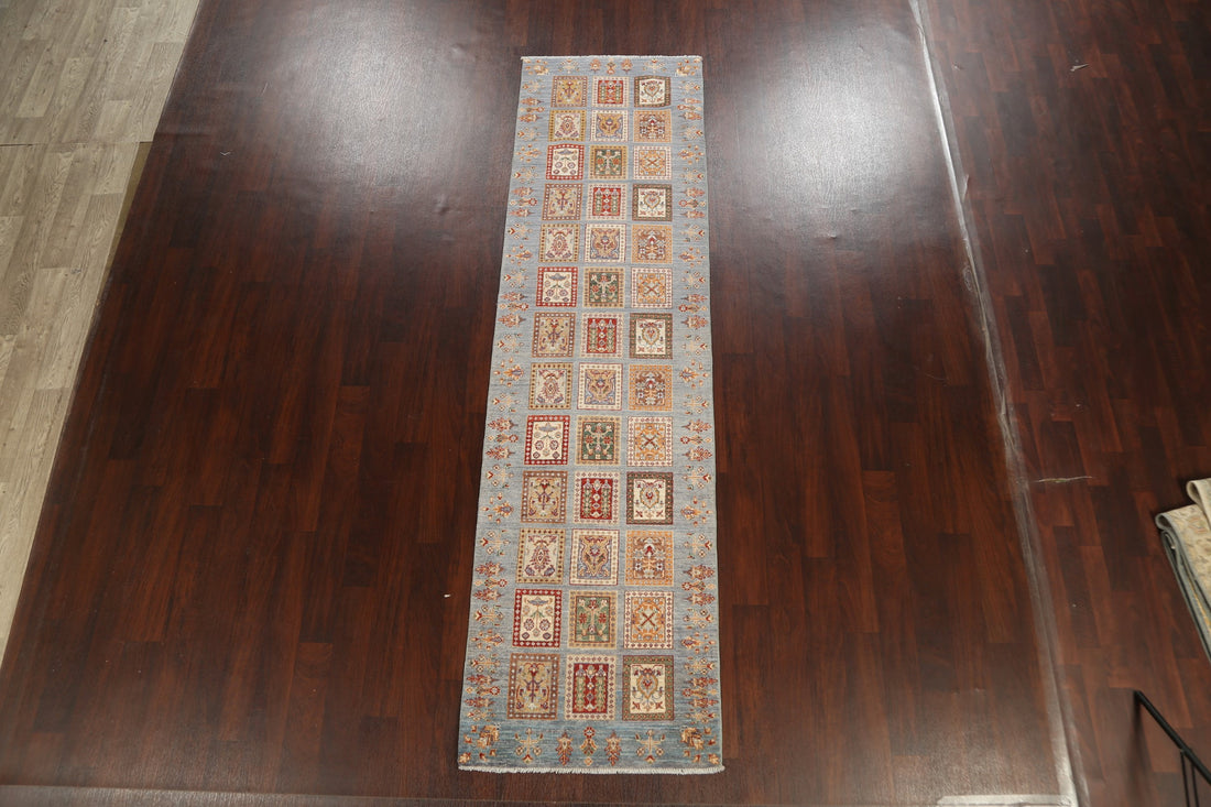 Garden Design Kazak Oriental Runner Rug 3x10