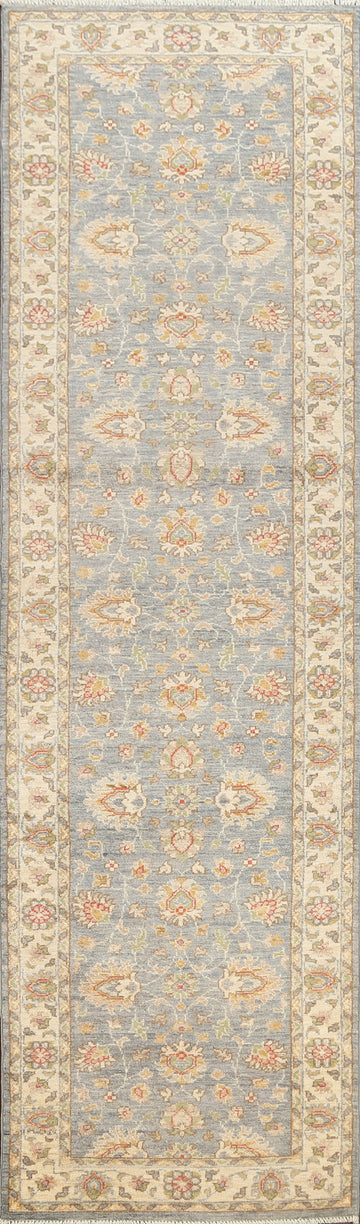 Vegetable Dye Peshawar Chobi Oriental Runner Rug 3x10