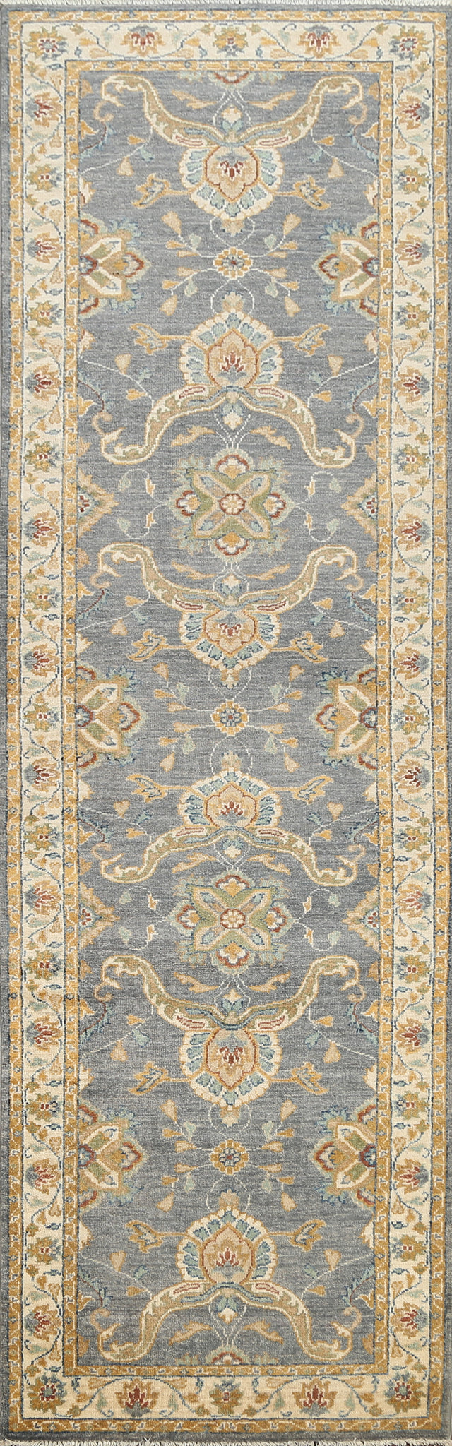 Vegetable Dye Peshawar Chobi Oriental Runner Rug 3x10