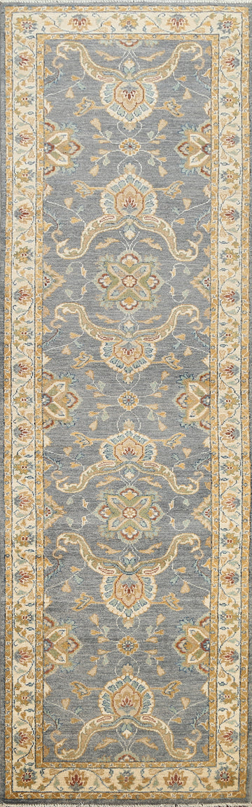 Vegetable Dye Peshawar Chobi Oriental Runner Rug 3x10