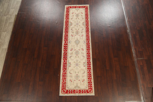 Vegetable Dye Peshawar Chobi Oriental Runner Rug 3x10