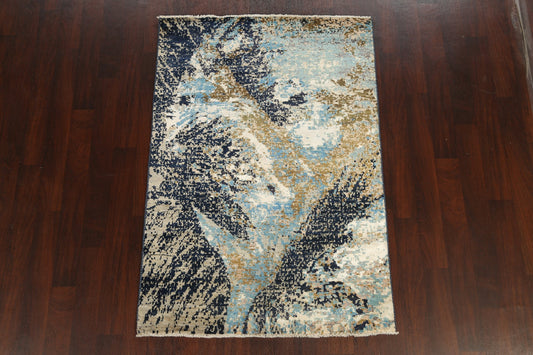 Artistic Modern Abstract Oriental Area Rug 4x6