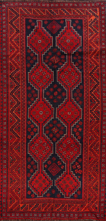 Tribal Geometric Qashqai Persian Area Rug 5x10