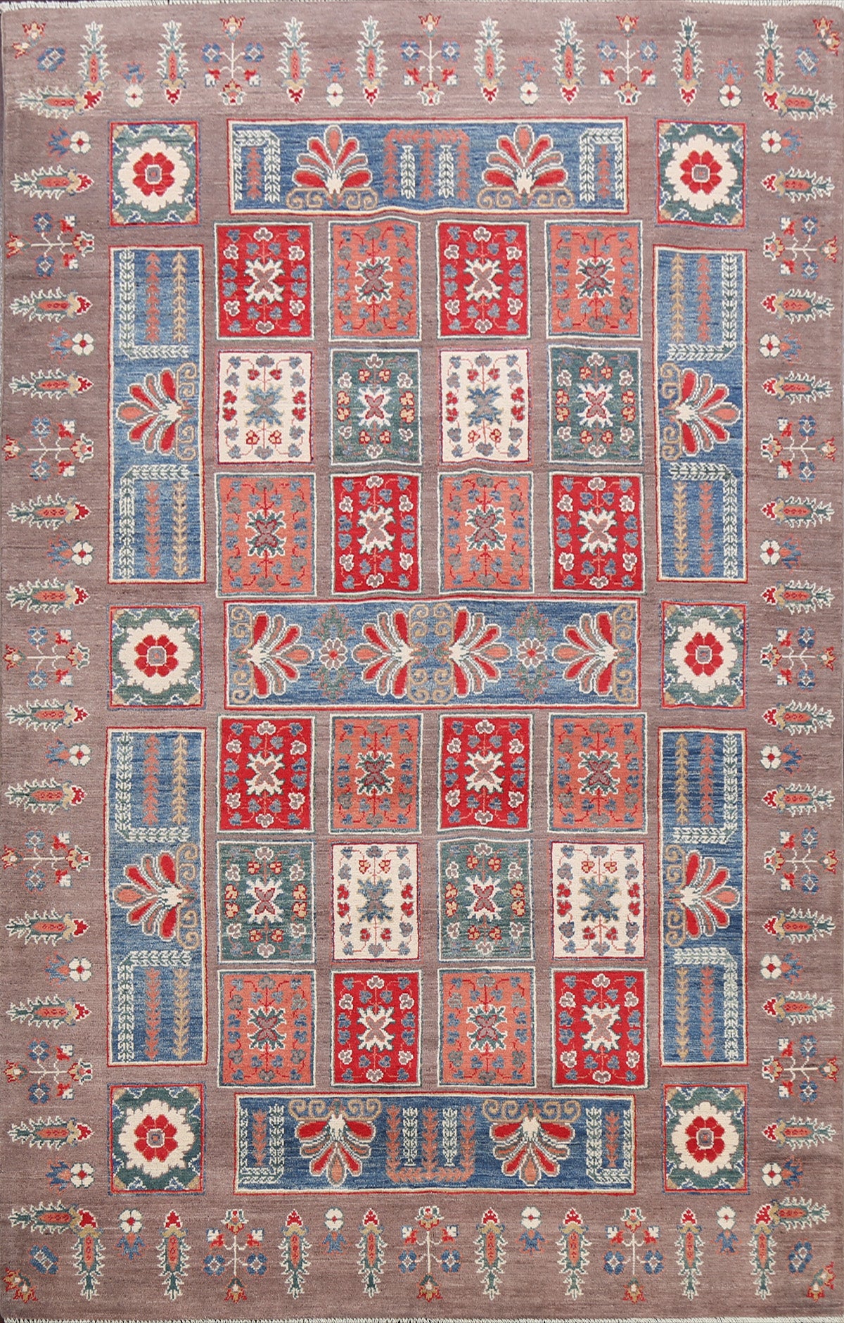 Garden Design Kazak Oriental Area Rug 6x9