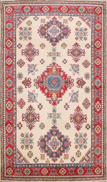 Geometric Kazak Oriental Area Rug 7x10
