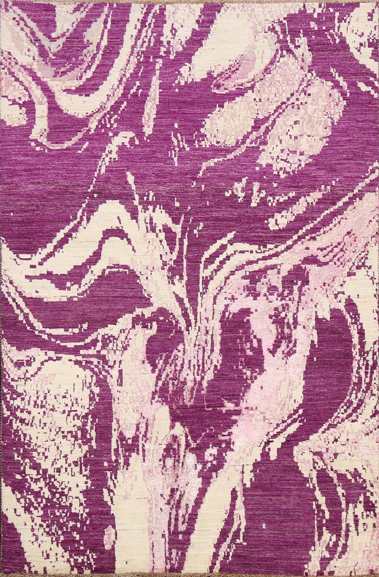 Artistic Modern Abstract Oriental Area Rug 4x6