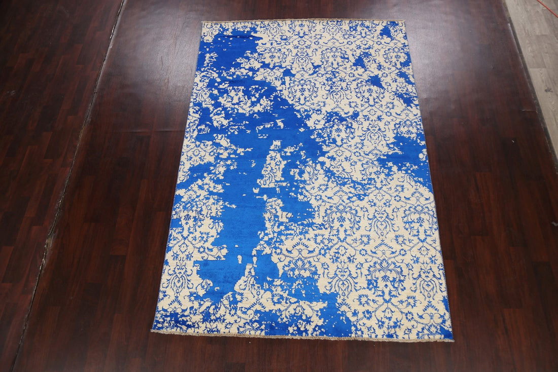 All-Over Distressed Art & Craft Oriental Area Rug 6x9