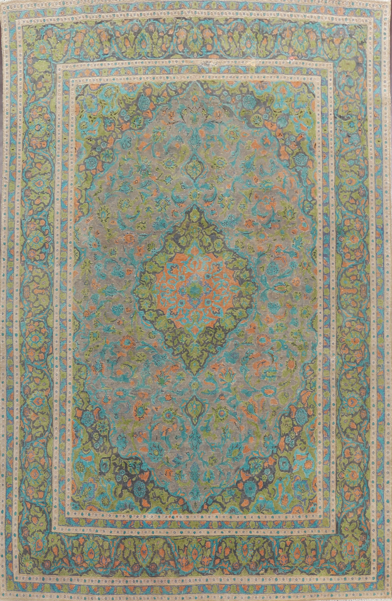 Floral Kashan Persian Area Rug 10x13