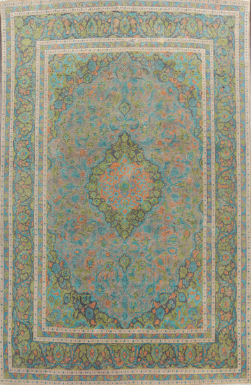 Floral Kashan Persian Area Rug 10x13