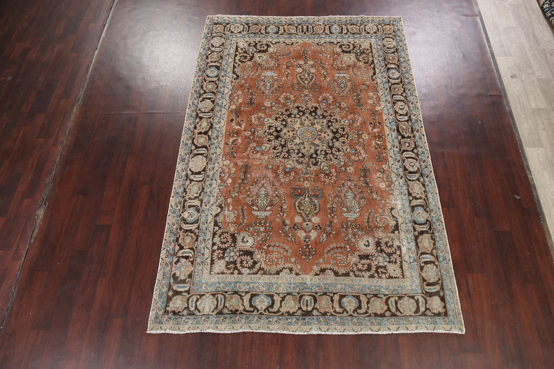 Floral Mashad Persian Area Rug 7x10