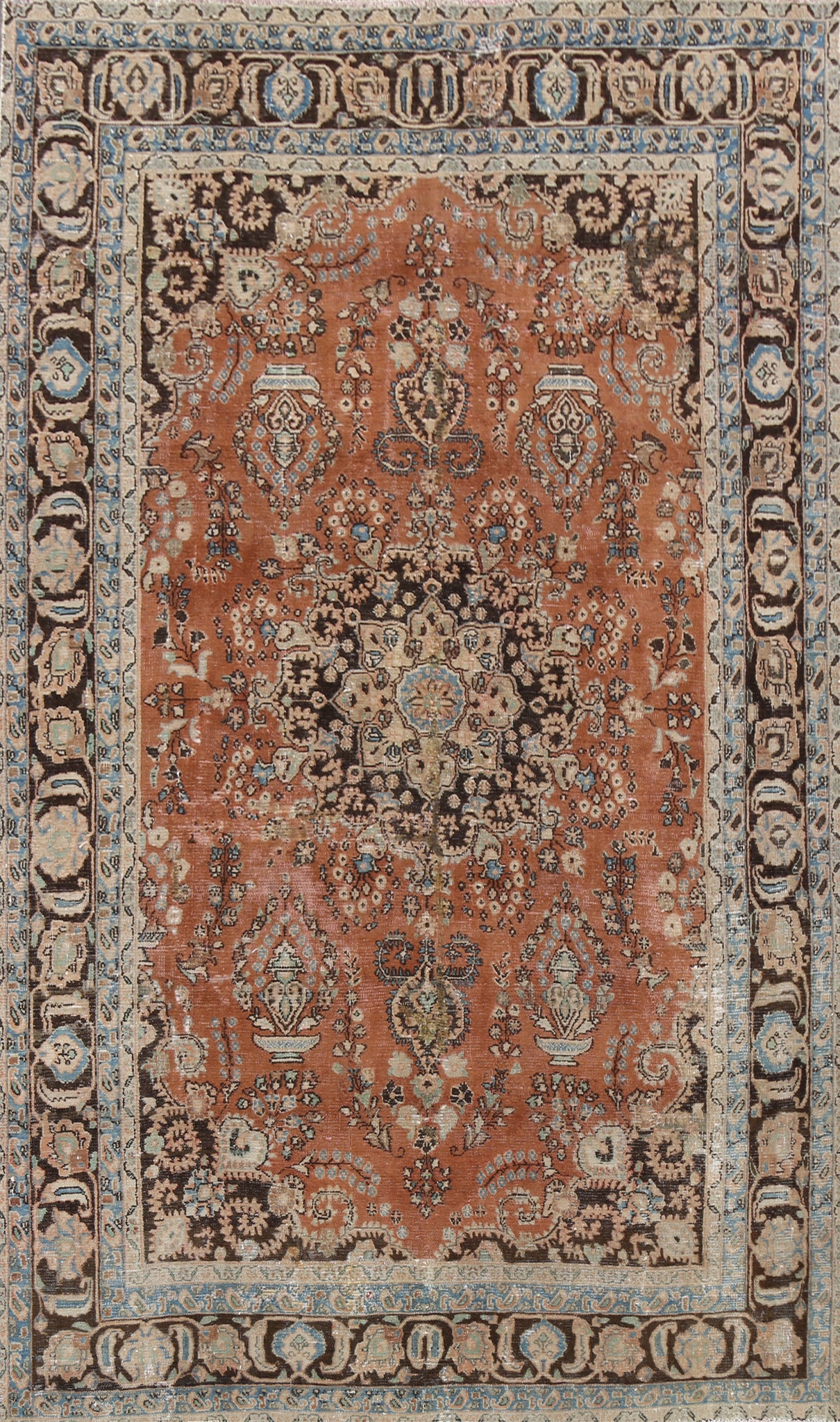 Floral Mashad Persian Area Rug 7x10