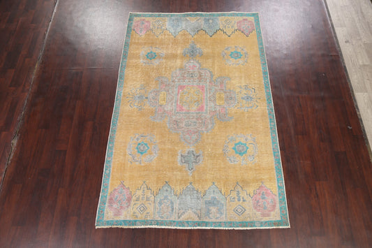 Geometric Tabriz Persian Area Rug 6x9