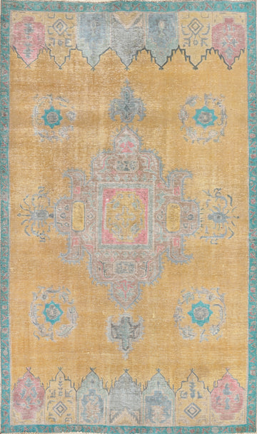 Geometric Tabriz Persian Area Rug 6x9