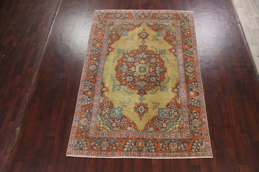 Floral Tabriz Persian Area Rug 6x10