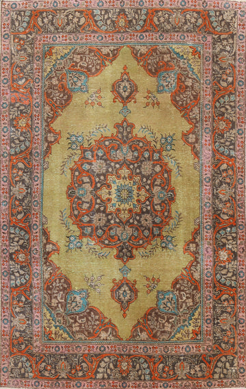 Floral Tabriz Persian Area Rug 6x10