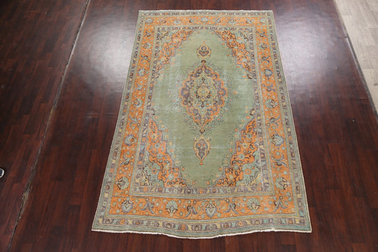 Floral Tabriz Persian Area Rug 6x10