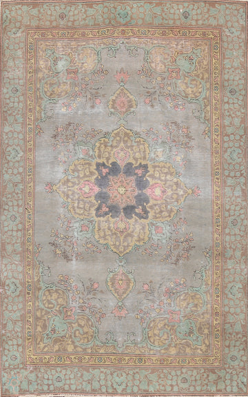 Floral Tabriz Persian Area Rug 6x9