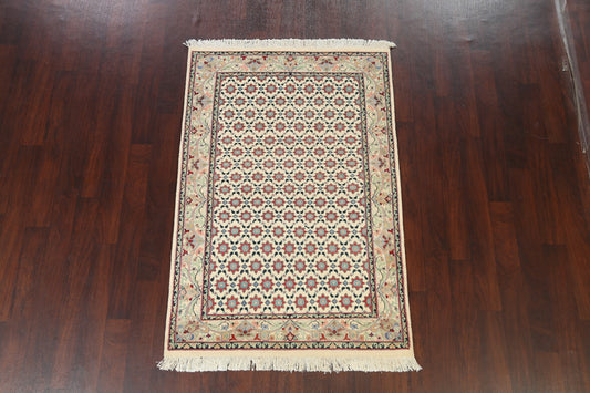 Vegetable Dye Geometric Tabriz Oriental Area Rug 4x6