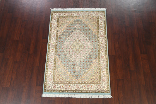 Vegetable Dye Floral Tabriz Oriental Area Rug 4x6