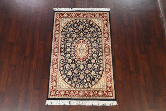 Vegetable Dye Floral Tabriz Oriental Area Rug 4x6