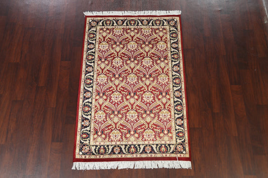 Vegetable Dye Floral Tabriz Oriental Area Rug 4x6