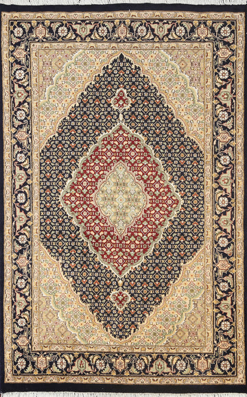 Geometric Tabriz Mahi Oriental Area Rug 4x6