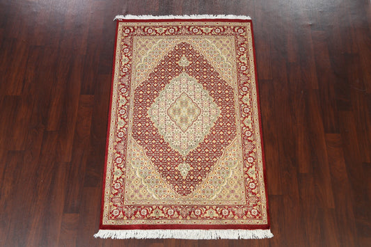 Vegetable Dye Tabriz Mahi Oriental Area Rug 4x6