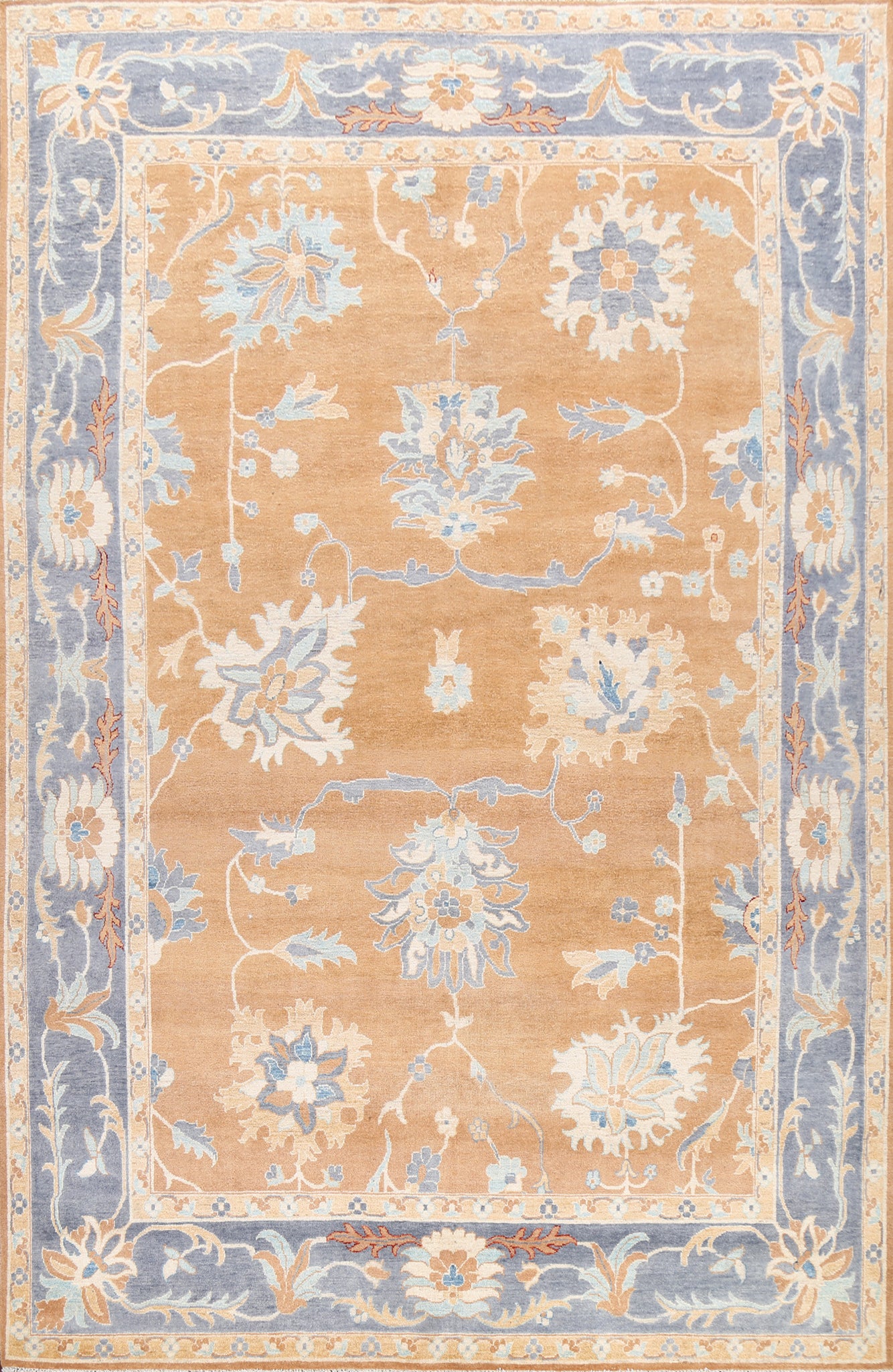 Vegetable Dye Floral Ziegler Oriental Area Rug 9x12