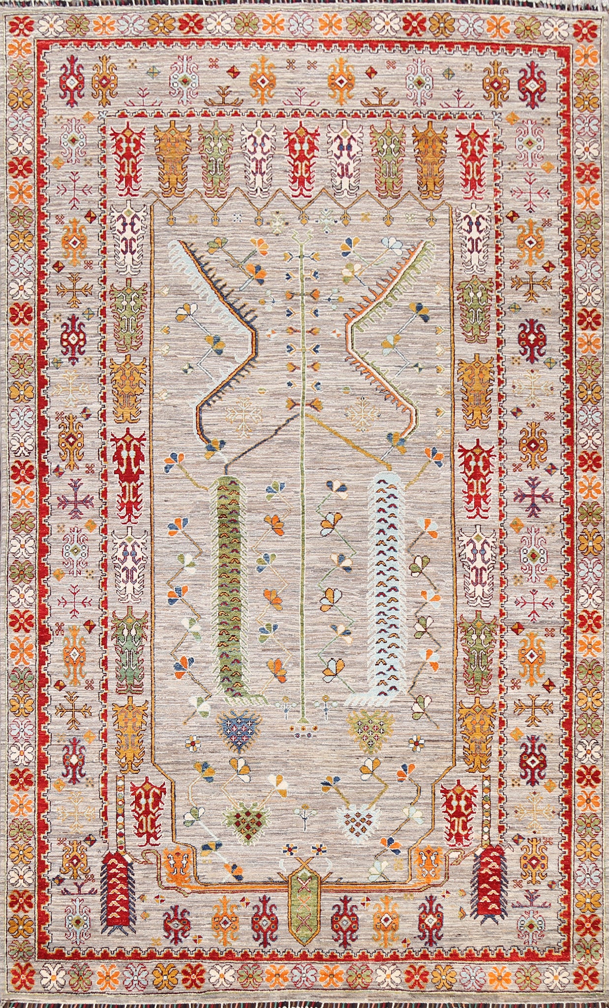 100% Vegetable Dye Ziegler Oriental Area Rug 7x10