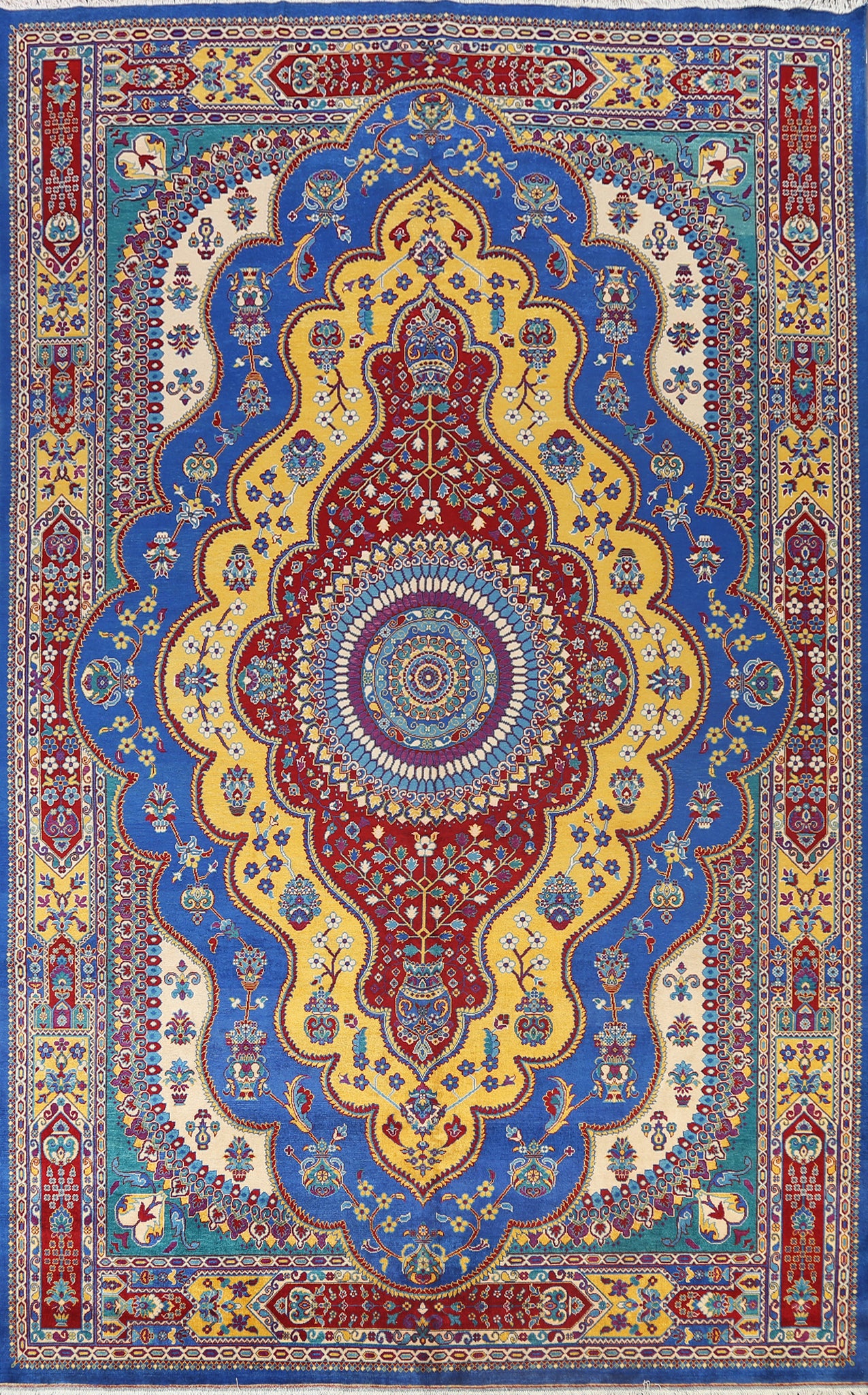 100% Vegetable Dye Bakhtiari Persian Area Rug 10x14