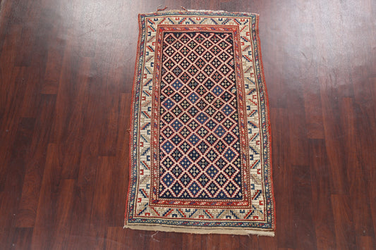 Pre-1900 Antique Vegetable Dye Oriental Area Rug 3x6