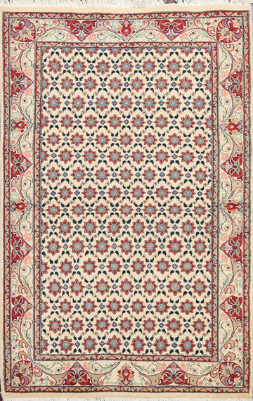 100% Vegetable Dye Tabriz Oriental Area Rug 4x6